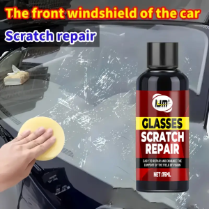 Multi functional glass lens repair kit - restores clarity and smoothness suitable for car windows rearview mirrors helmets