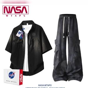 NASA WTAPS | Breathable Linen Blend Summer Sportswear Short Sleeve Shirt