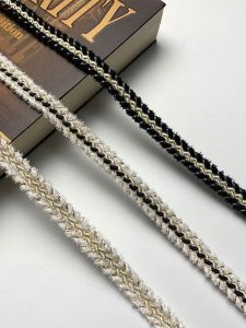 High Quality Chinoiserie Style Embellishment Lace Trim Gold Thread Weaving DIY Handmade Clothing Door Trim Decorative Strip