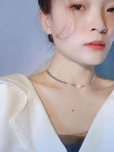 LL Fashionable Leaf Pearl Simple and elegant Necklace N7406-7407