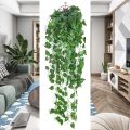 Cây nhân tạo dây leo treo tường mô phỏng cây leo treo tường trong nhà cây xanh trang trí tường giả hoa cây mây. 