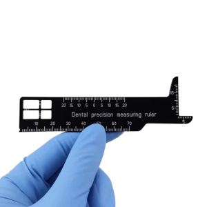 PIORPOY 1 Pcs Dental Precision Measuring Ruler Dentistry Medical Instruments Tool Gauge For Photography Dentista Material