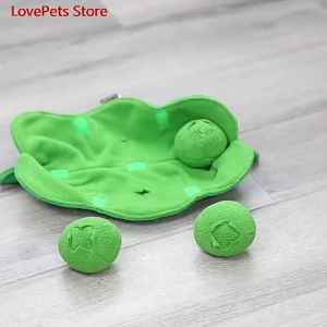Sniffing Dog Toy Squeaky Plush Treat Dispenser IQ Puzzle Toys Stress Reliever Interactive Ball Dog Snuffle Bowl Puppy Chew Toy