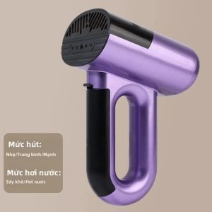 Bàn Ủi Hơi Nước Cầm Tay TINSOL 5500PA Với Cảm Biến Tay Cầm Thông Minh Công Suất Cao 1000W Hút Bụi Ủi Quần Áo Dùng Cho Gia Đình