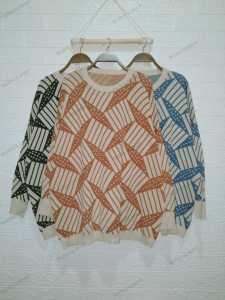 Atasan Rajut Import Jumbo Over Size XXXXL Motif Wajit Abstrak 100% Rajut Cotton Premium Realpic