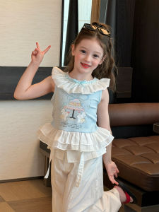 Cute Doll Collar Sleeveless Childrens Summer Vest