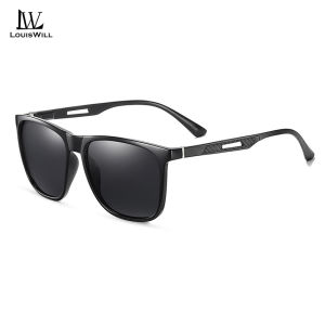 LouisWill Men Sunglasses TR90 Classical Fashion Glasses Polarized Sunglasses UV400 TAC Lens Sunglasses Outdoor Activities Sports Sunglasses Driving Fishing Racing Eyewear Sun Glasses
