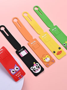 Creative Cute Silicone Air Stewardess Luggage Tag Boarding Pass Travel Suitcase Tag Check-In Label Travel Safety Products