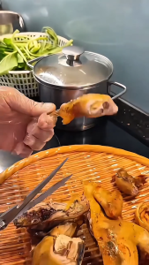 Thế Hệ Mới Kéo Nhà Bếp Ảnh Thật- Kéo Cắt Gà Cán Kim Loại DASEP Có Logo Nặng 214g Cao Cấp Kéo Làm Bếp Đa Năng