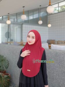 hijab bergo sakinah Jersey premium grade A by Husna Sugi jaya