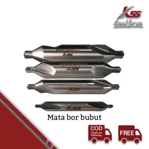 K55 Mata Bor Bubut Ukuran 2 - 5mm Center Drill HSS satuan Lathe Life Center