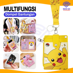 [COD] NANVAN NVN-TL35 TALI GANTUNGAN TEMPAT ID CARD / SLOT 3 KARTU / UANG KOIN / RESLETING KARAKTER LUCU