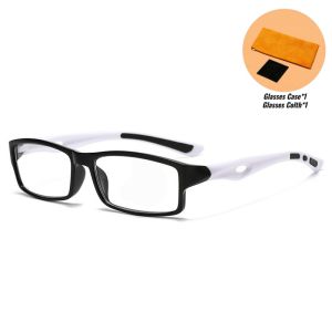 TR90 Sports Office Anti Blue Light Readers Glasses +A combination of orange glasses case and black glasses cloth