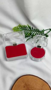 Kotak Cincin Akrilik - Bisa diisi 2 cincin - Akrilik Tebal Mewah