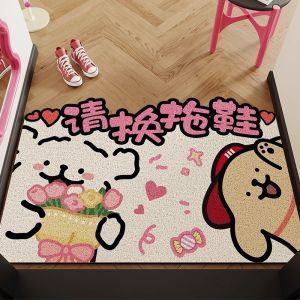 Thảm Lót Cửa Nhà Chống Trượt Thảm Lót Cửa Lớn Có Thể Cắt Thảm Lót Sàn Chống Bụi Thảm Lót Sàn Bằng Vải Polyester