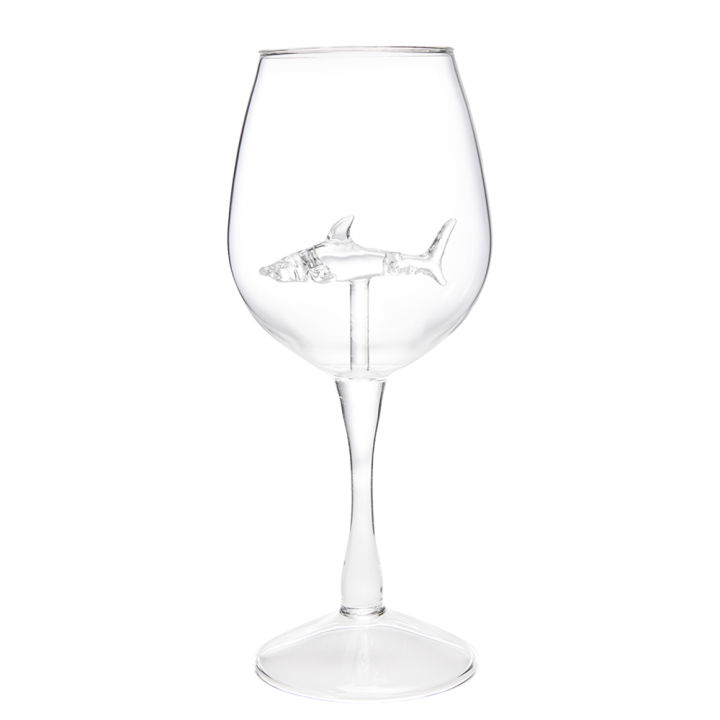 Shark Wine Glasses Red Wine Glass Grey black Shark Goblet Red Wine ...