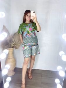 Setelan Babydoll Kombinasi Renda Bordir & Baju Tidur Wanita Terbaru 2021