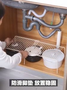 [SG seller] Kitchen Extendable Storage Rack / Seasoning Rack steel Household Punch-Free Retractable Kitchen Supplies Shelf Seasoning Storage Rack