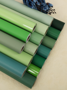 Sâu Xanh Lá Giấy Dán Tường Tự Dính Chống Thấm Nước Chống Ẩm Miếng Dán Kính Cường Lực Cho Phòng Ngủ Phòng Khách Nền Trang Trí Màu Nguyên Chất PVC