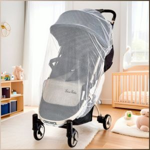 Anti-mosquito Cloth Breathability Baby Stroller Mosquito Net Elastic Cord Buckle Safe and Environmentally Friendly