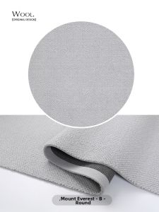 ZHUOYI | Wool Round Floor Rug Living Bedroom Wabi-sabi Style