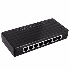 RJ45 8 Ports Portas Gigabit Mini Network Switch 1000Mbps Ethernet Smart Switcher High Performance With EU Power Supply Adapter