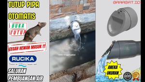 Fitting Pipa Anti Serangga Cegah Hewan Masuk Katup Otomatis Saluran Got Pembuangan Rucika Original