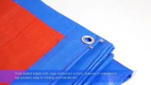 Trapal Heavy Duty Outdoor Waterproof Tarpaulin Protection Rain Cover Sunshade Truck Cover Multiple Size With Rope