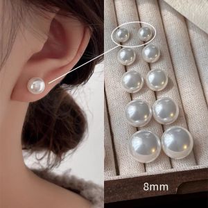 Những Cái Tai Trang Sáng Đơn Giản Mạ Bạc S999 Giống Hạt Ngọc Trai