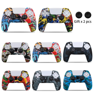 for PS5 Controller Silicone Protective Case Gamepad Rubber Cover Skin Sleeve Protector Thumbstick Grip Caps For PS5 Accessories