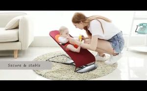 Baby Rocking Chair Newborn Foldable Baby Bouncing Chair With Toy Rack Baby Bouncer Baby Rocker Safety Rocking Chair