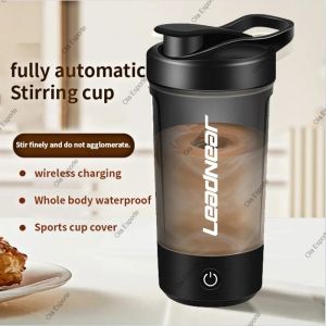 Electric Blender Cup Portable Blender Cup Milk Powder Protein Powder Blender Automatic Shaker Cup Home Travel Outdoor Sports Gym