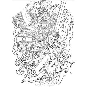 แบบที่ 48 แบบลอกลายพร้อมสักเต็มหลัง