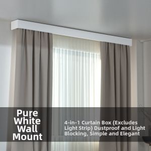 SHELIANKE | Integrated Shield Curtain Track Sliding Rail Top Mount Side Mount