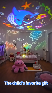 3 in 1 Upgrad Starry Sky Projector Lamp Bedroom Galaxy Light with Music Box Rotatable for Room Projector Light Children Gift for Room