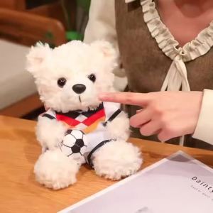 Potdemiel | Newest Simulated Football Bear Doll Kawaii Stuffed Plush Toy Figure Doll Cartoon Anime Cute Kids Birthday Holiday Gift Doll