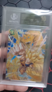 Tranh Thẻ Khung LIM Dragon Ball Super Son Goku SS3 chấm điểm 10 Point WS 5 psa