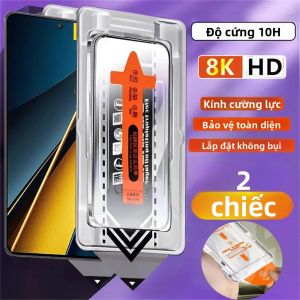 2 Miếng Bảo Vệ Màn Hình Lắp Đặt Không Bụi 8K Cho Dòng Huawei Nova Kính Cường Lực Chống Vân Tay Chống Trầy Xước Độ Phân Giải Cao Với Công Cụ Cài Đặt Tự Động