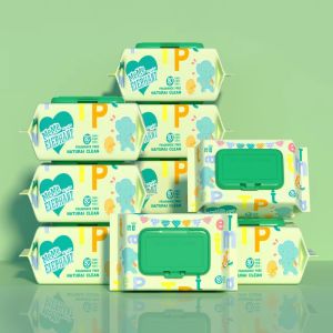 ทิชชู่เปียกเด็ก Baby wipes 80แผ่น 5แพ็ค 1ลัง ผ้าฝ้ายนุ่ม เพิ่มความหนา แผ่นใหญ่ ทิชชู่ยกลัง ผ้าเช็ดทำความสะอาดใช้ดีราคาถูก พร้อมส่งจากไทย