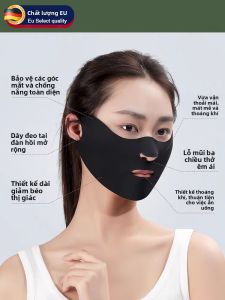 MONLEYTA | Khăn trùm đầu chống nắng thể thao Đức dành cho nữ chạy bộ marathon mùa hè che toàn bộ khuôn mặt chống tia UV