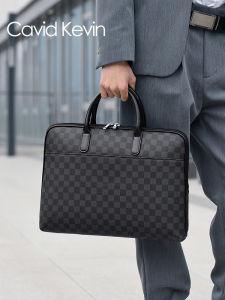 Cavid Kevin Fashion Leather Handbag 14 Inch Laptop Bag Single Shoulder Crossbody Business Backpack for Young Men And Women