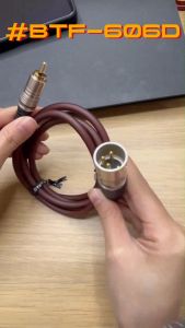 Dây Canon Đực Cái Ra AV RCA Hoa Sen BTF | Canon Đực Cái | Dây Cao Cấp | Dài 1m