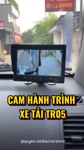 Cam hành trình TR05 plus chuyên dụng xe tải 12-24V xe khách màn 7 inch kèm 2 mắt hồng rời 15m - Việt Bắc Car Store