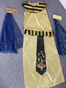 Adult Mens And Womens Egyptian Pharaoh Pattern Tie Dye Exotic Exaggerated Design Sense Cosplay Prop Clothing