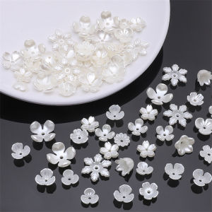 ลูกปัดดอกไม้พลาสติก ABS ลูกปัดมุกไม่ธรรมดาลูกปัดกลีบดอกสำหรับสร้อยข้อมือสร้อยคอทำเครื่องประดับ DIY