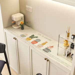 Shoe Cabinet Liner Table Top Water and Dirt Resistant Sideboard Cabinet Mat Coffee Table TV Cabinet Tablecloth Accessible Luxury Hallway Table Mat Protective Pad