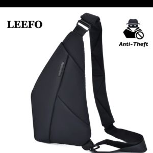 Ready Stock!! LEEFO Anti-Theft Design Men Chest Bag Nylon Crossbody Bag Sling Shoulder Bag