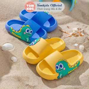 Dép cho bé gái bé trai siêu êm Dép họa tiết Khủng Long và Thỏ trắng phù hợp cho bé từ 2 đến 5 tuổi đế mềm chống trơn tr