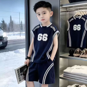Moisture-wicking Breathable Tank Top Basketball Set for Boys
