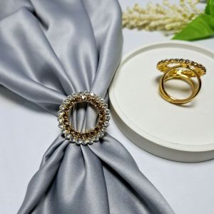 Bros Ring Jilbab segi Zirkon Kilap Mewah Elegan Simple Cincin Hijab Kerudung Segi Empat